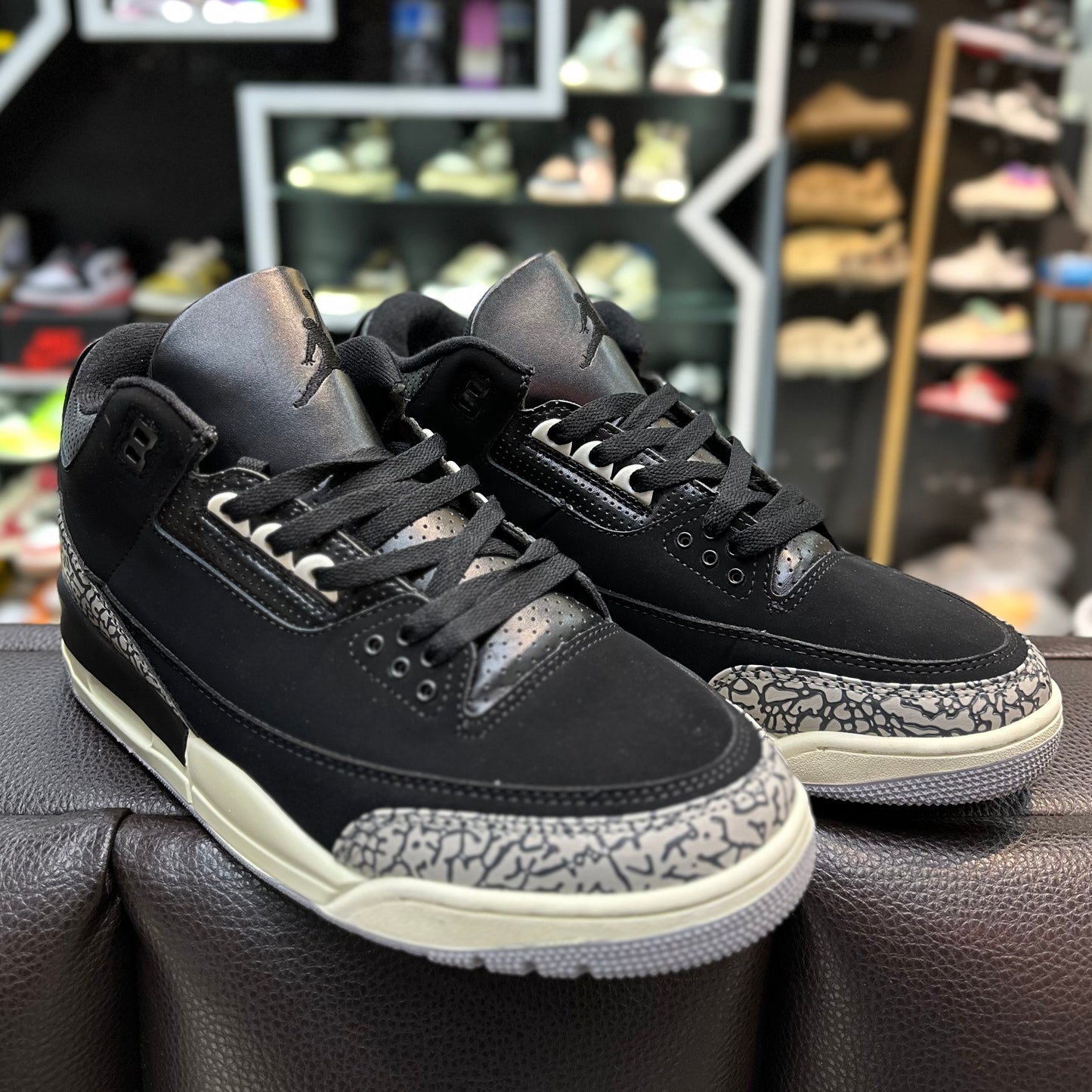 Jordan 3 Negro Gris