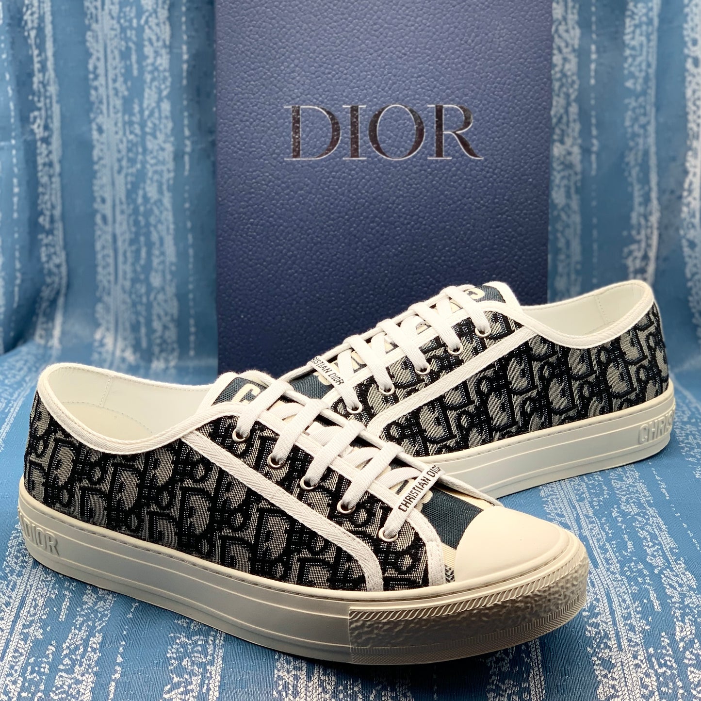 Dior Converse Low Azul Hombre