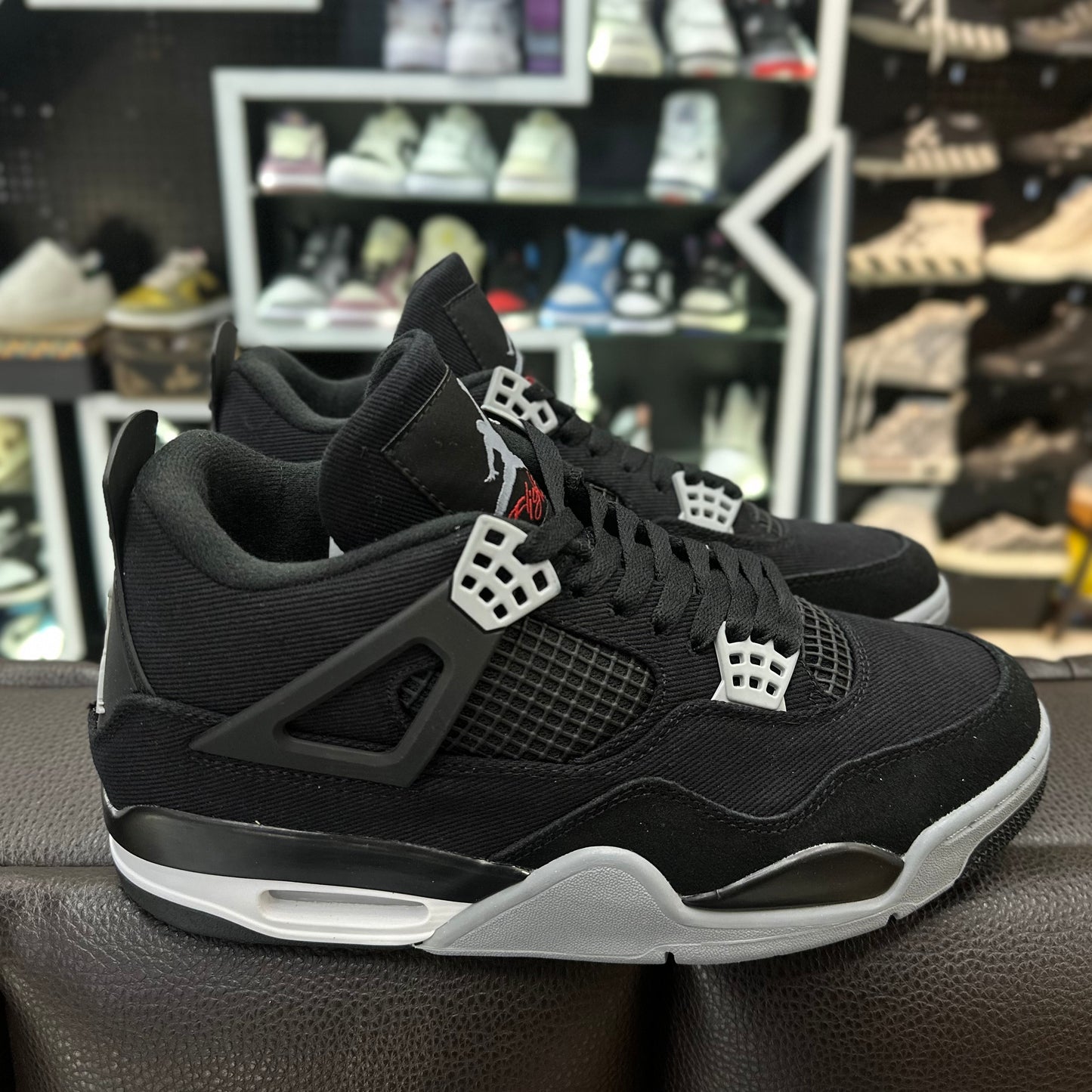 Jordan 4 Black Canvas