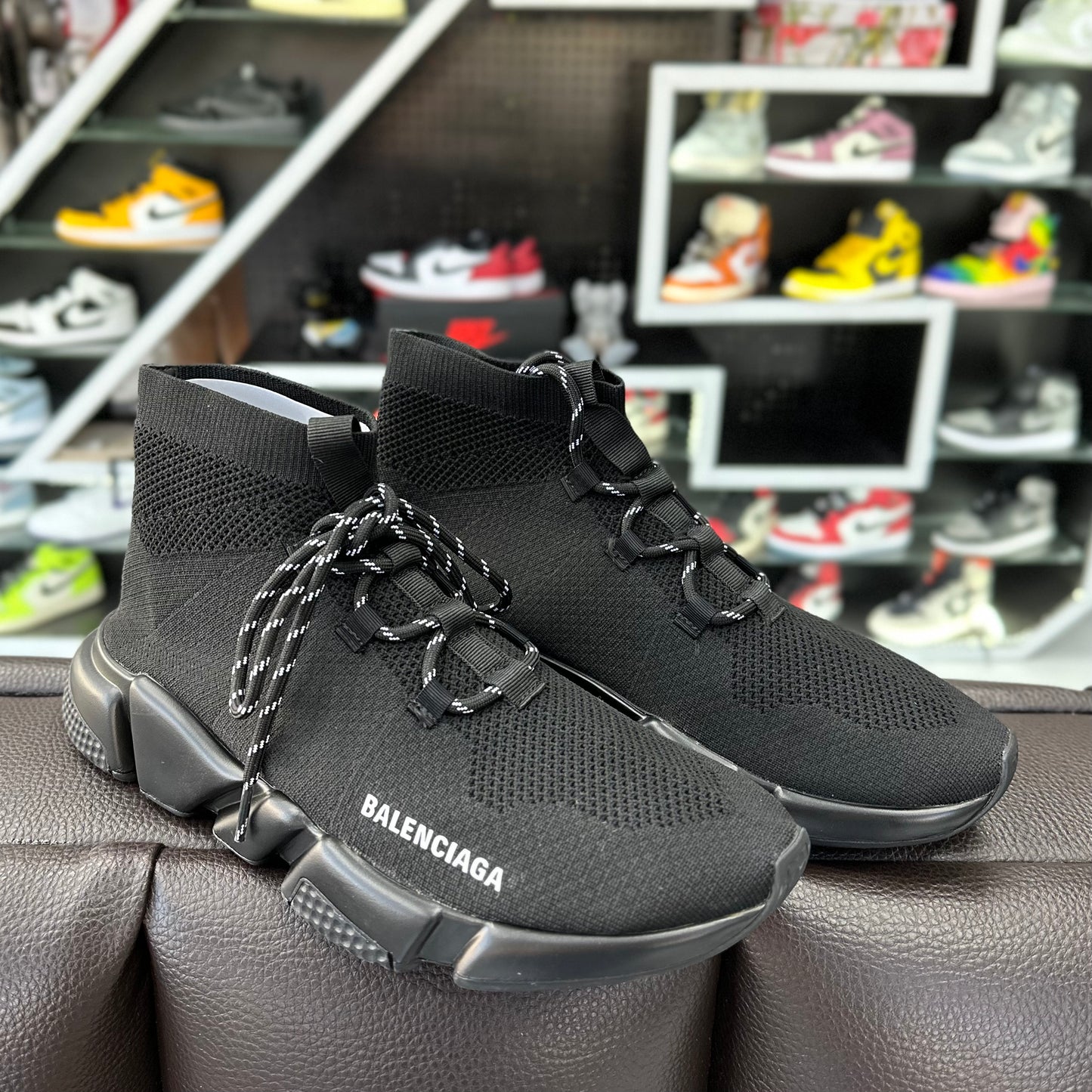 Balenciaga Speed Negro/Cintas