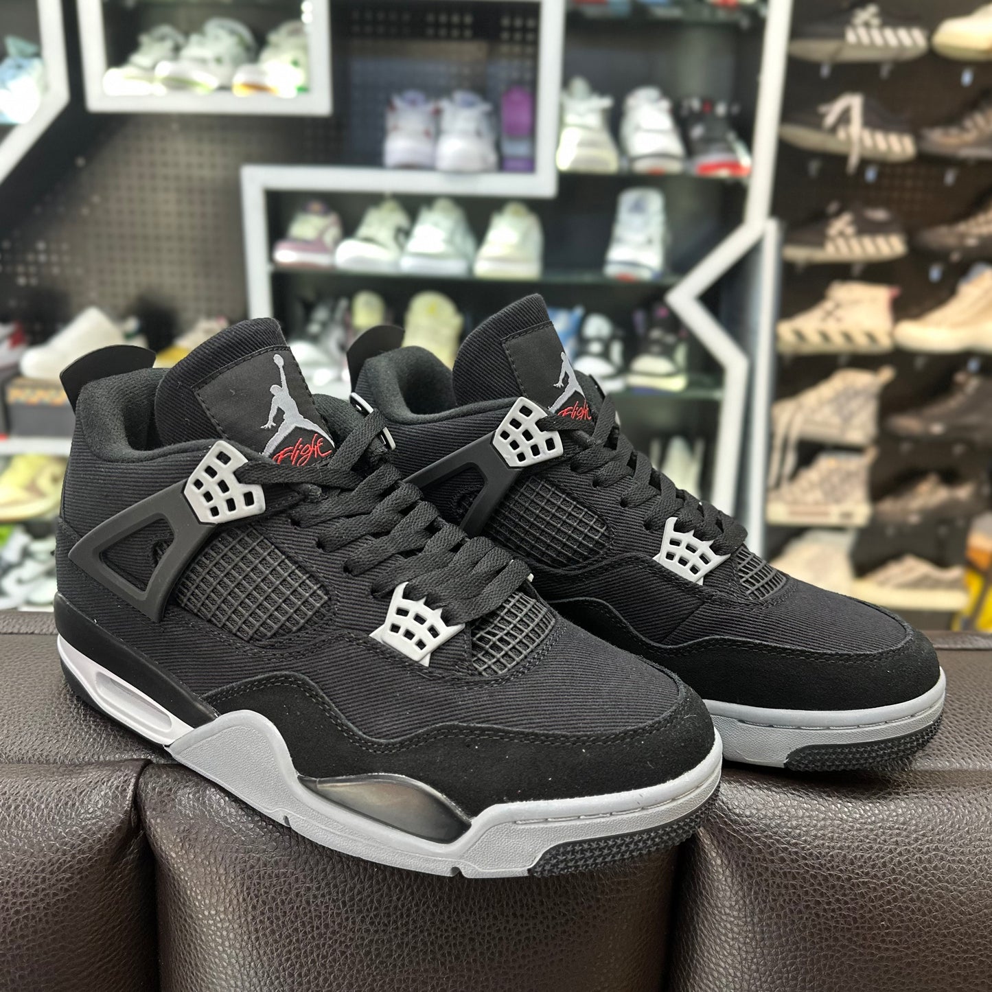 Jordan 4 Black Canvas