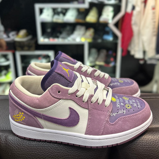 Jordan 1 Low Morado Flores