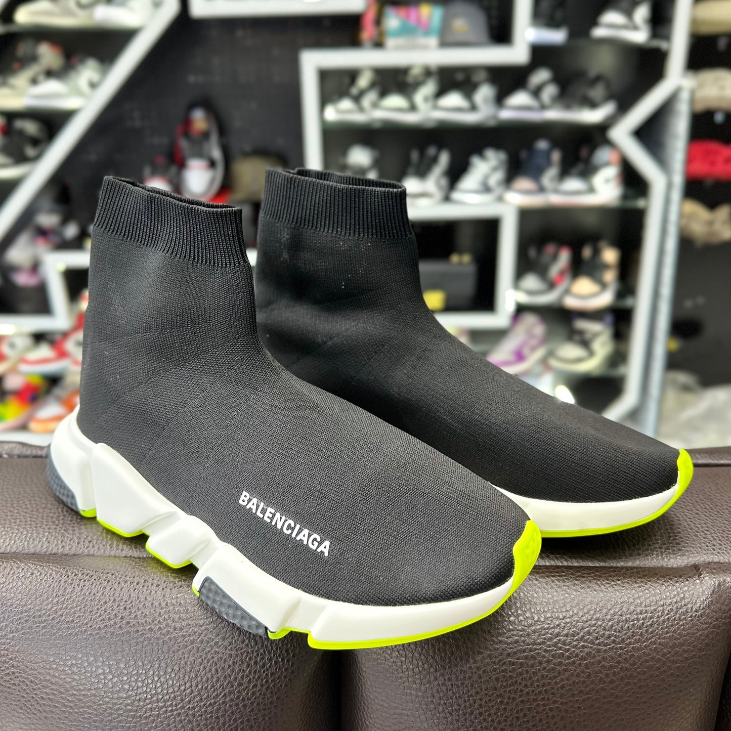 Balenciaga Speed Suela Blanca Verde