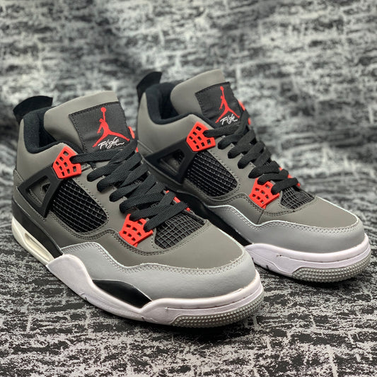 Jordan 4 Gris/Rojo