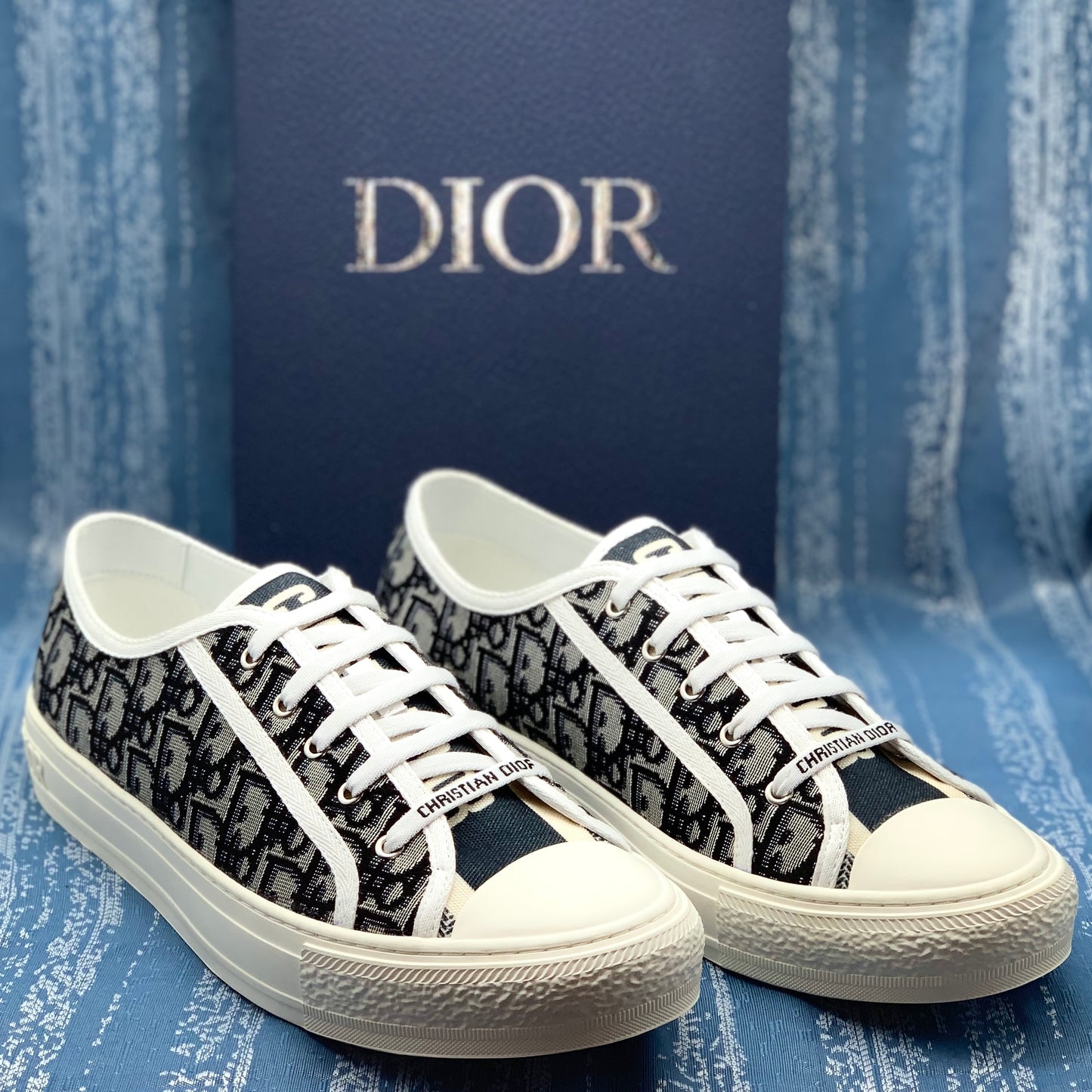 Dior Converse Low Azul Hombre