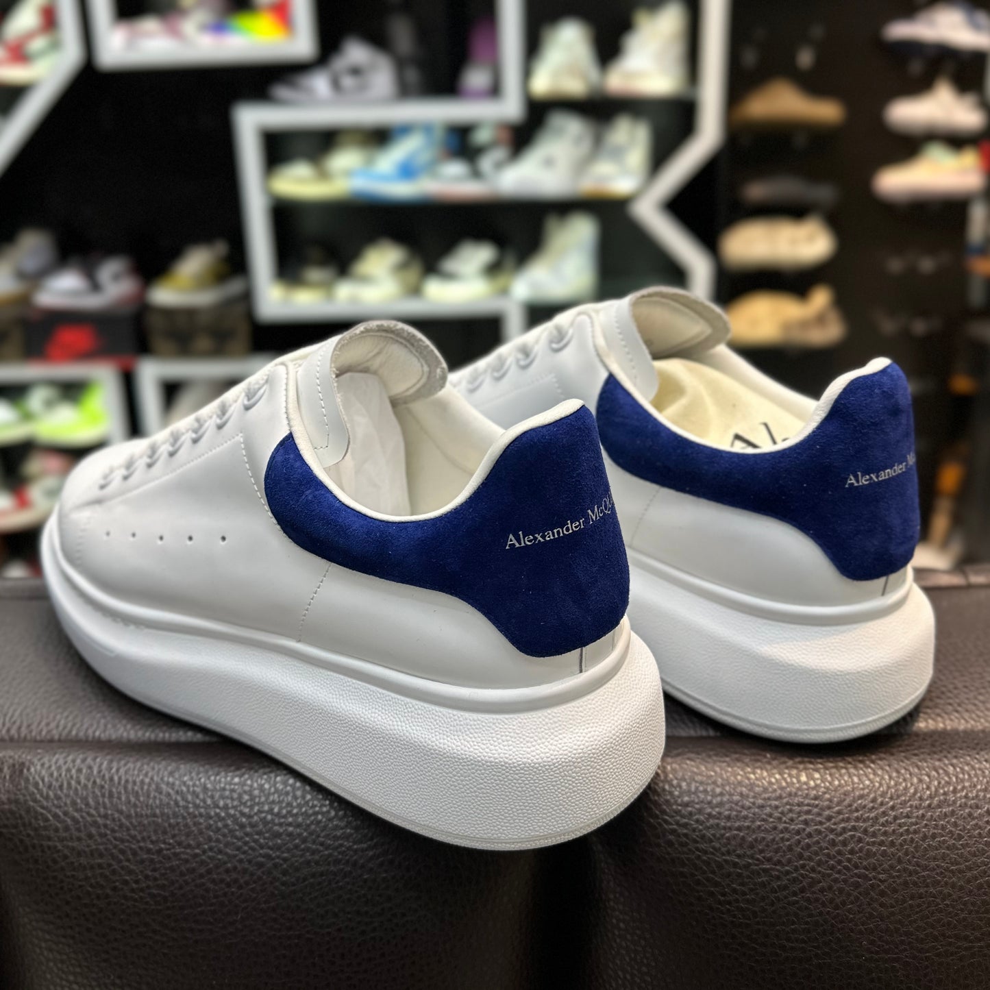 Alexander Mcqueen Gamuza Azul