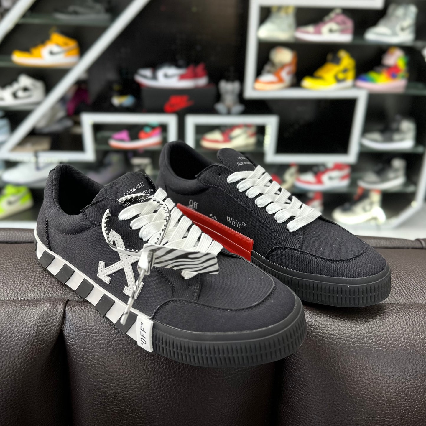 Off White Vulcanized X/cintas Blancas