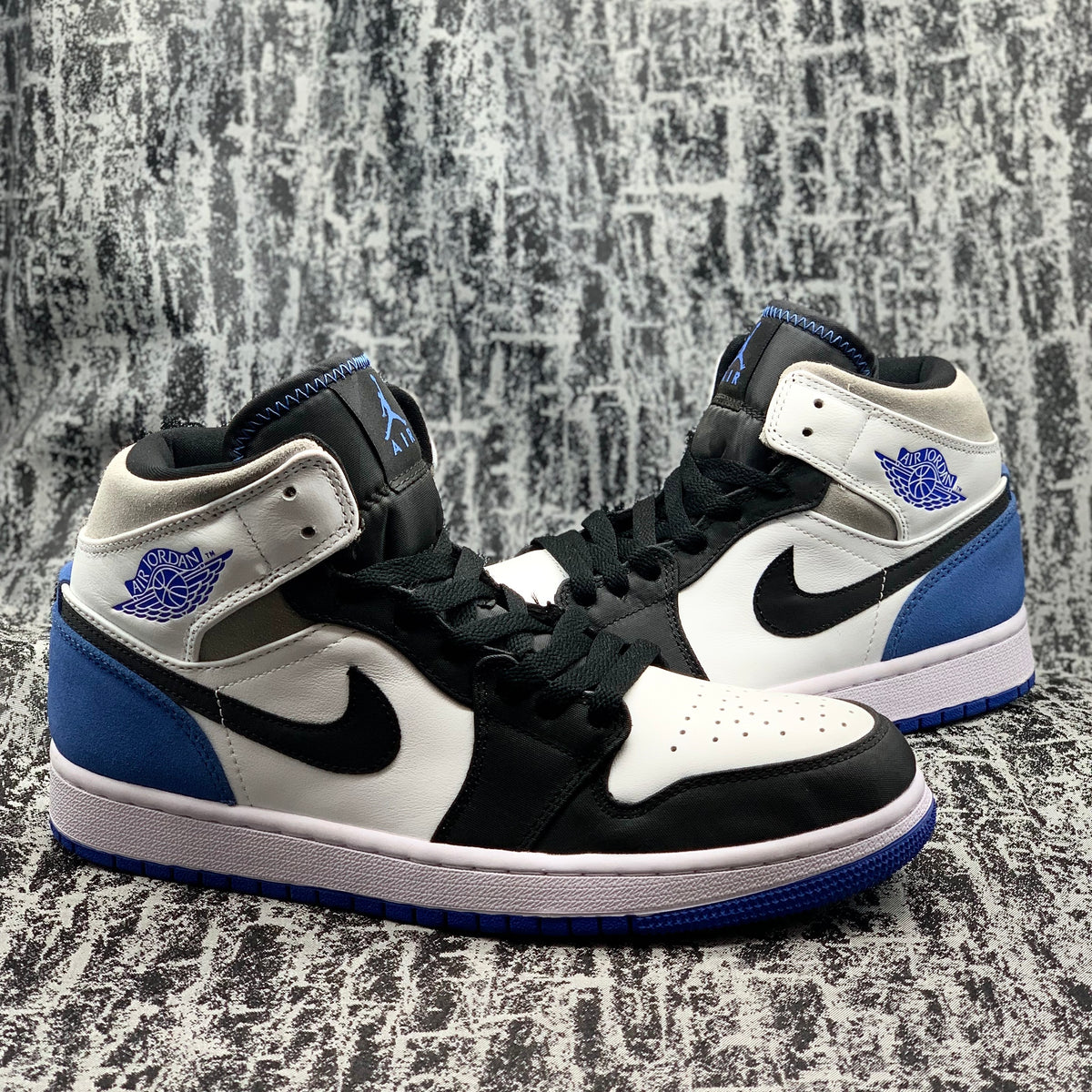 Jordan Azul Rey Jordan 1 Mid Azul Rey Gamuza – Sneakerland
