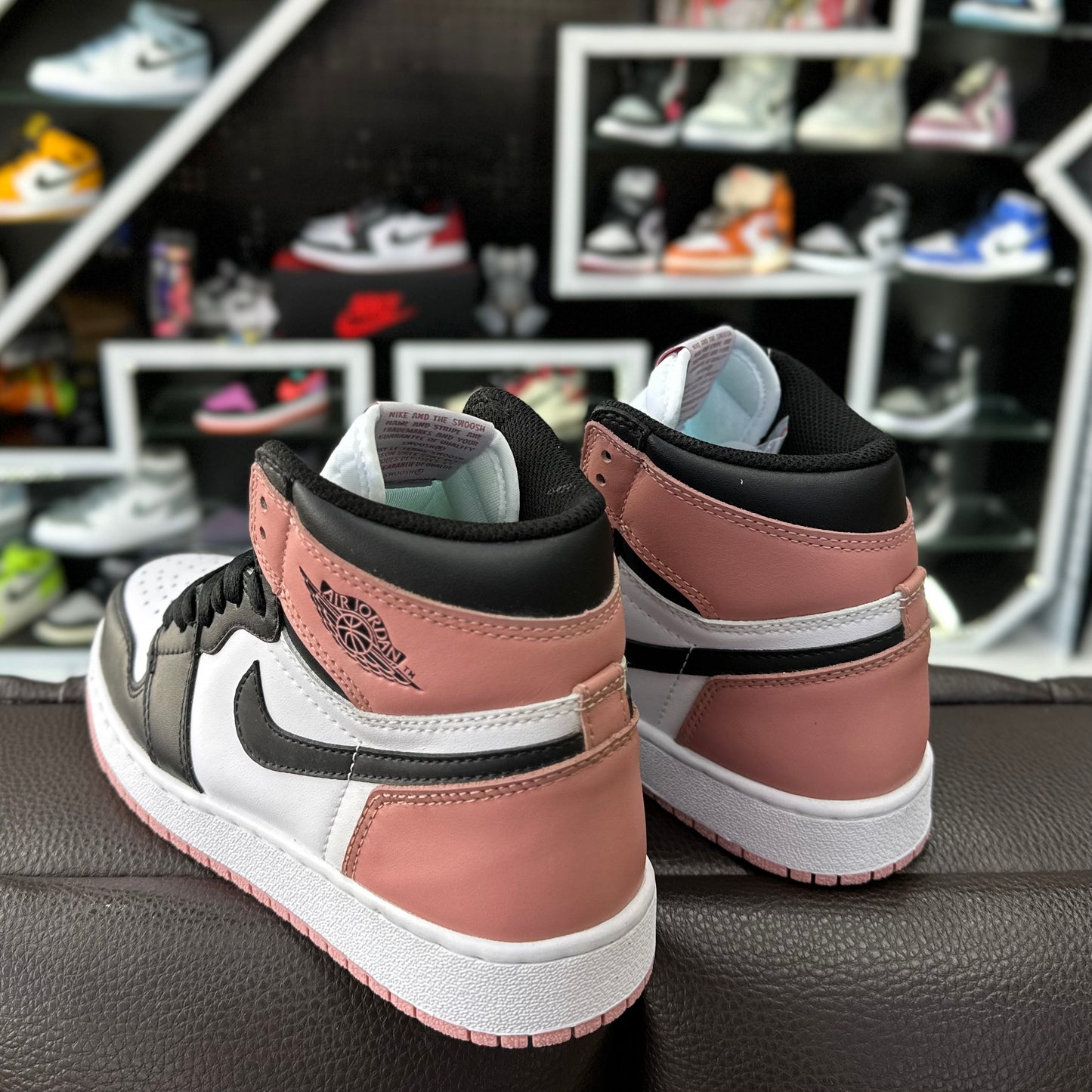 Jordan 1 High Rosa/Negro