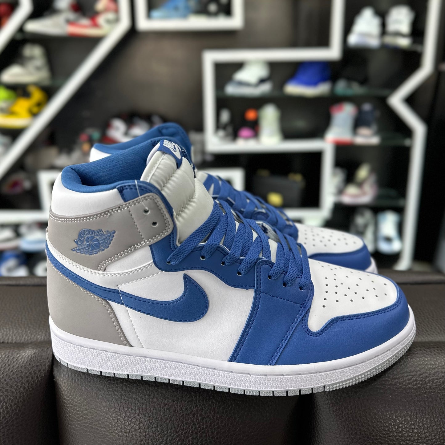 Jordan 1 High Gris/Azul