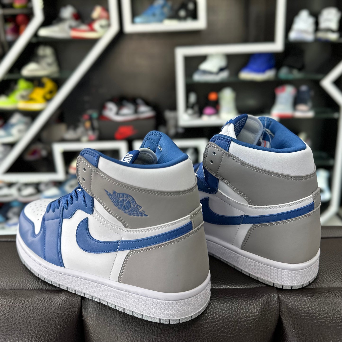 Jordan 1 High Gris/Azul