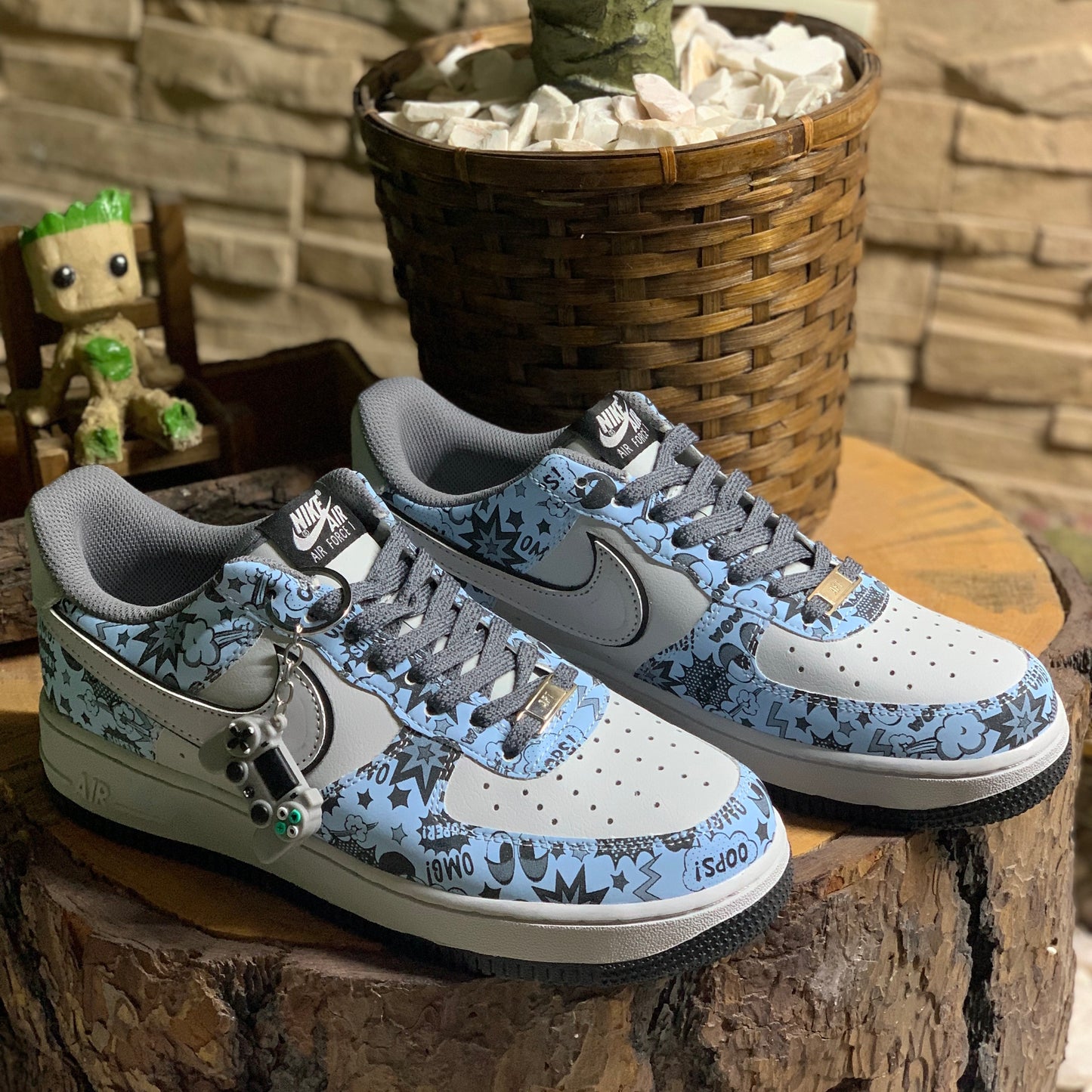 AF1 Low Video Game Azul