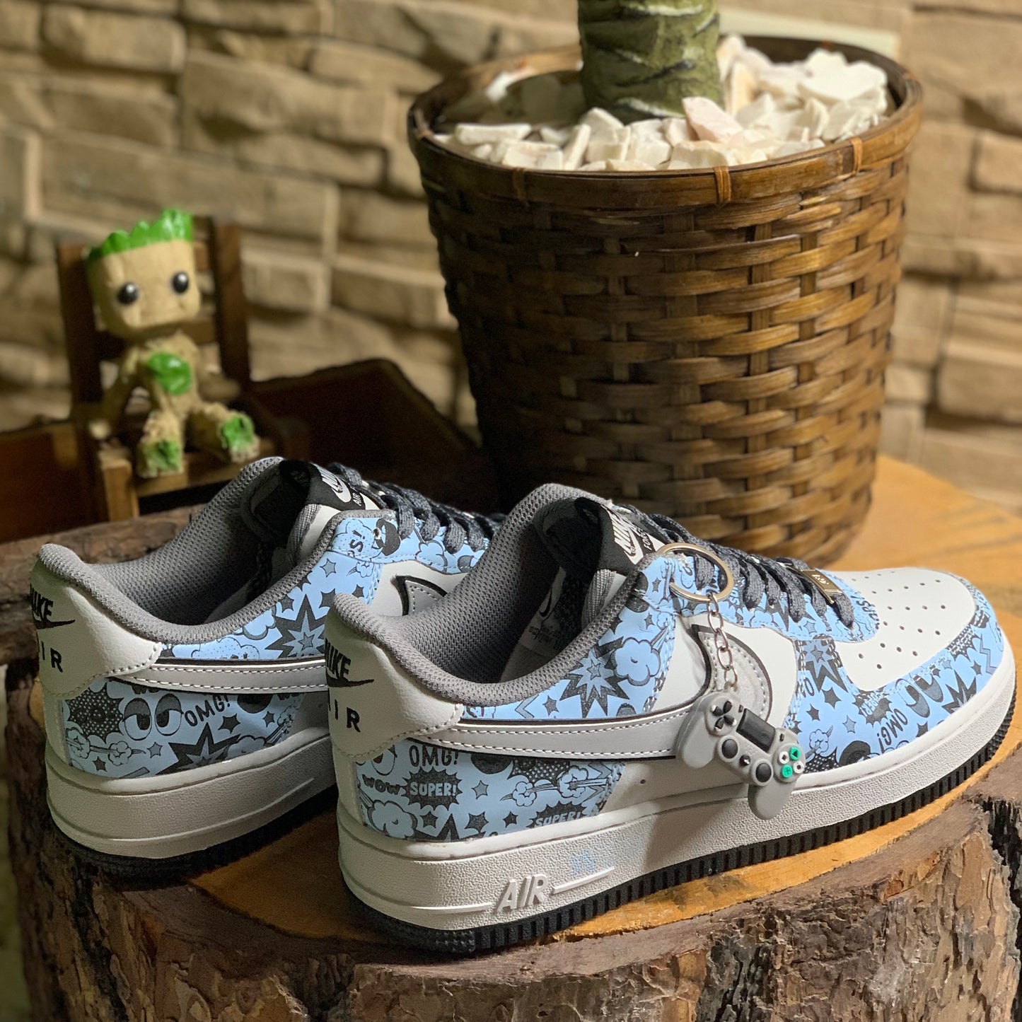 AF1 Low Video Game Azul